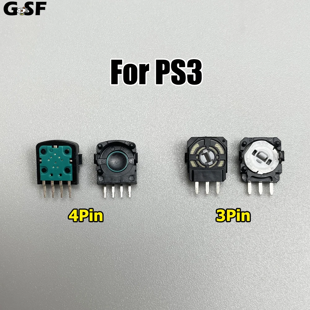 GSF 2-5PCS Replacement 3Pin 4Pin Potentiometer Sensor for PS3 Controller With / Without Vibration