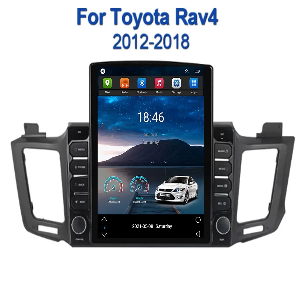 New Octa Core Android 14.0 Fit Toyota RAV4 RAV 4 2013 2014 2015 2016 2017 Multimedia Stereo Car DVD Player Navigation GPS Radio