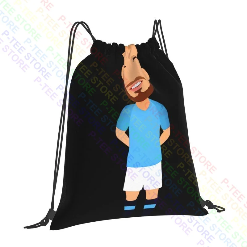 David Silva City Vector Head Drawstring Bags Gym Bag Cute New Style Storage Bag Large Capacity