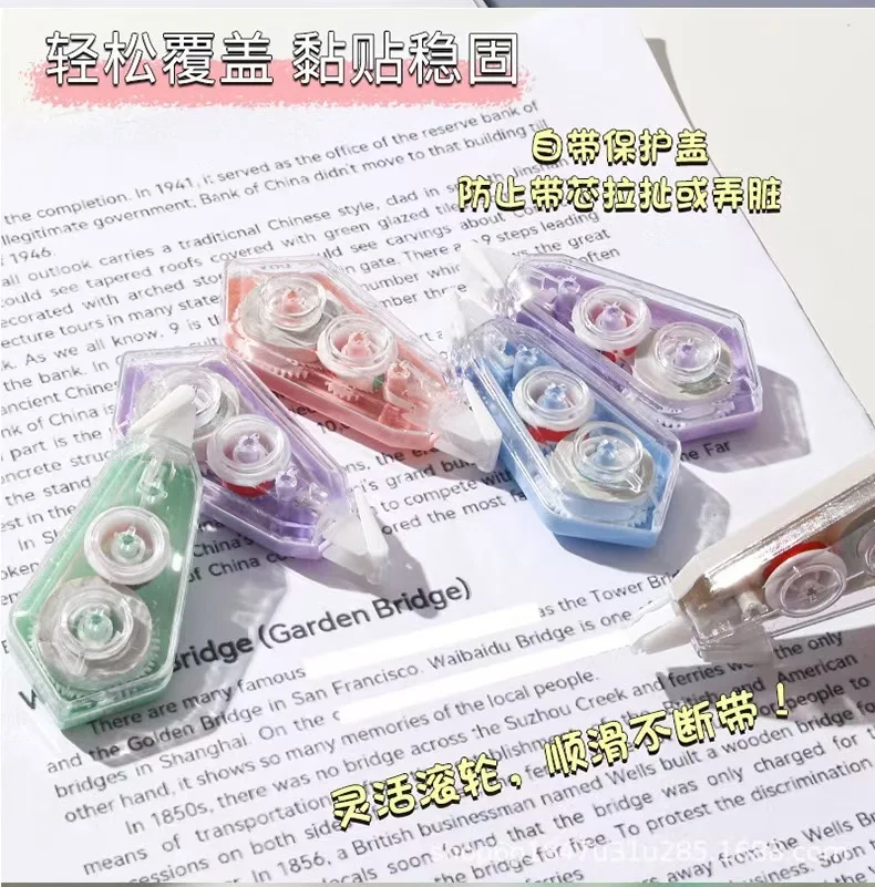 

6 Pieces Correction Tape School Supplies Whiteout Materials Portable Student Study Tools White-out Writing Tapes Kids Tipex