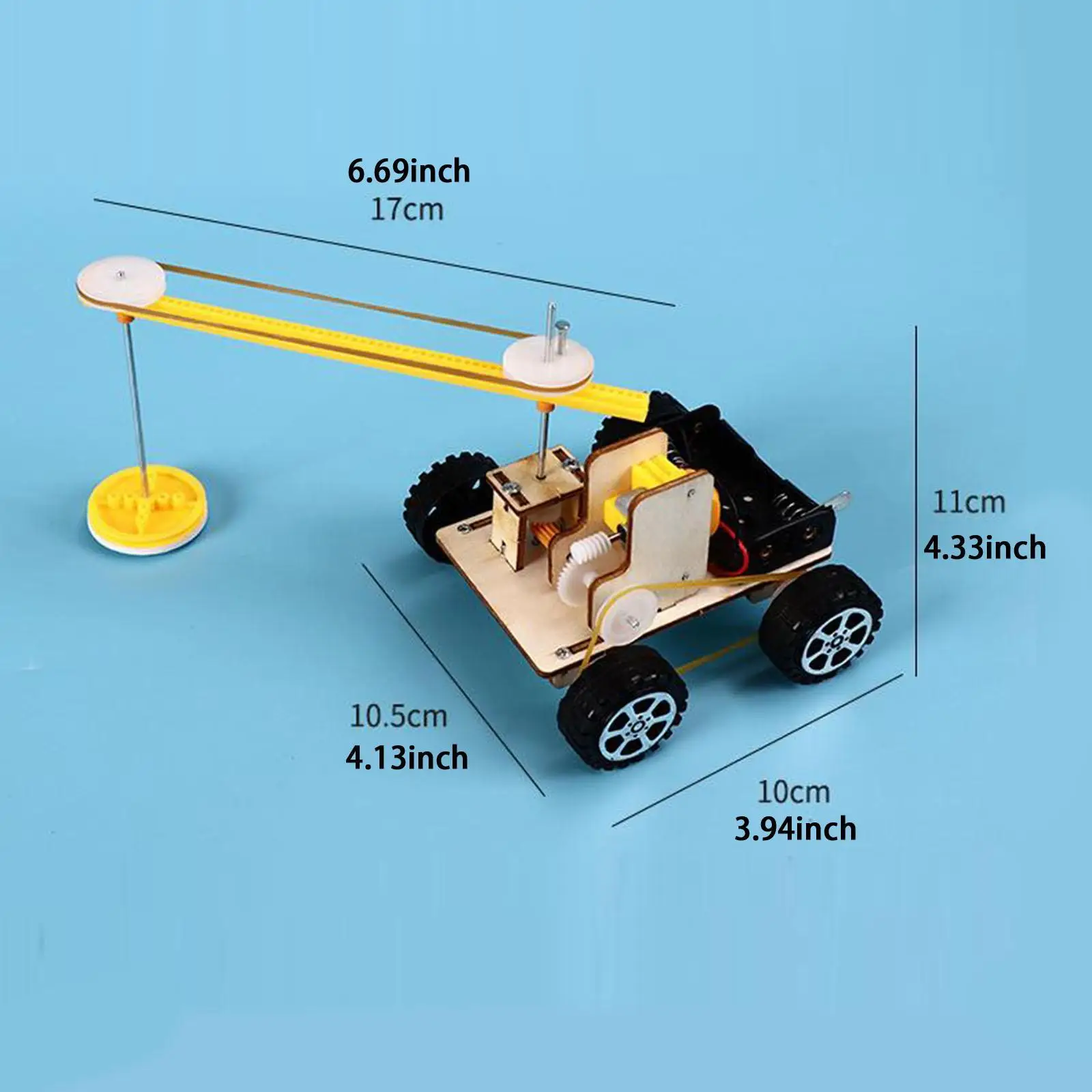 Hand Crafts DIY Science Experiment Model Kit School Project Car Cleaning Floor