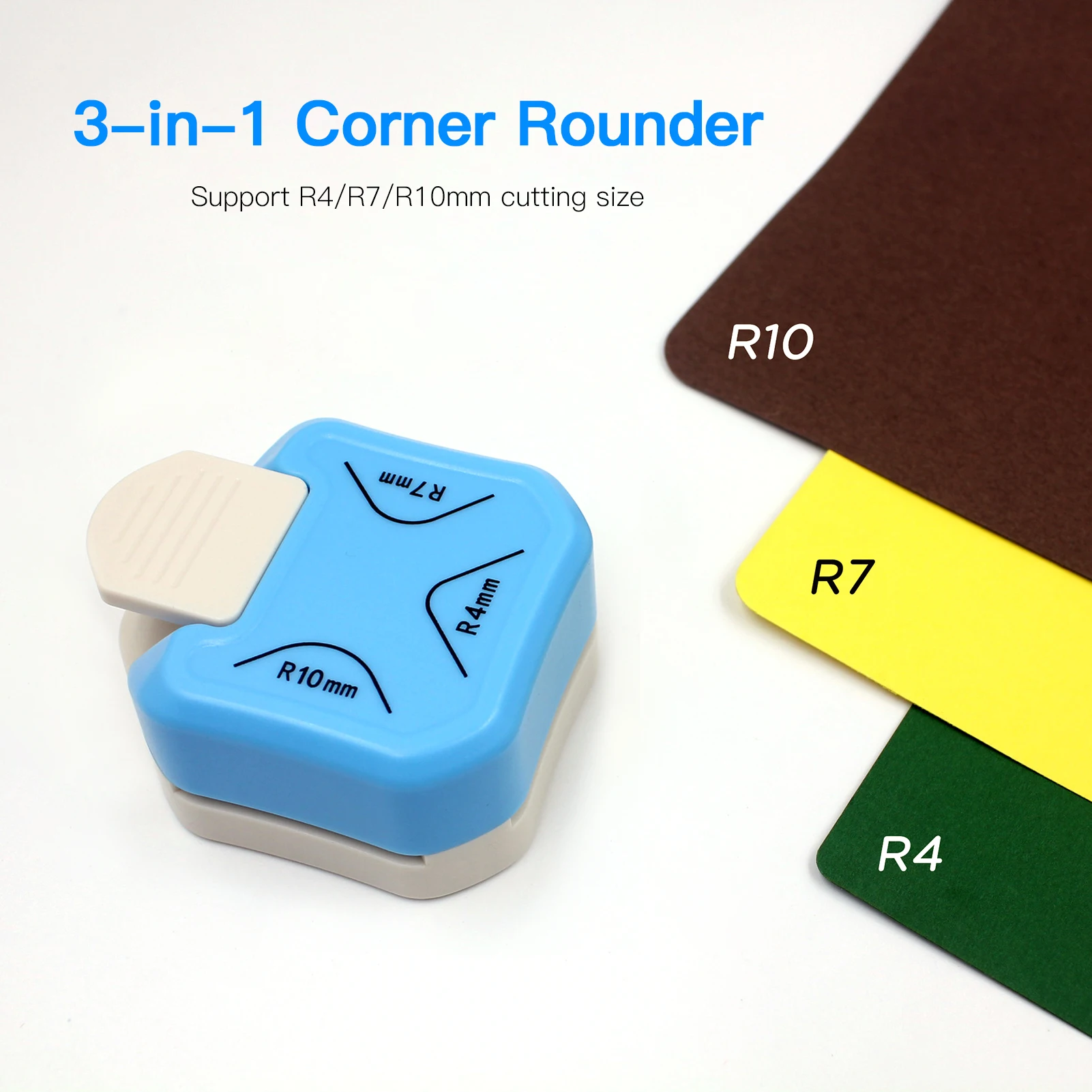 Corner Rounder Punch R4/R7/R10mm Round Corner Trimmer Cutter for Card Craft Scrapbook Wrapping Paper Sticker Photo Laminate DIY view 5