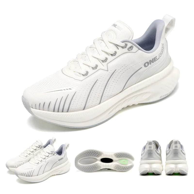 ONEMIX 2025 New Cushioned Running Shoes women Fall Winter Heavy Runners Lace-up Women Jump Rope Dance Non-slip Outdoor Sneakers image 2