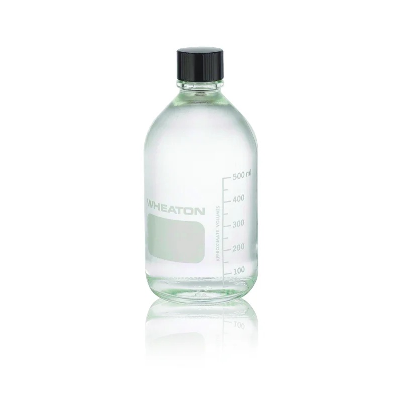 WHEATON® Graduated, Clear, Media / Lab Bottle