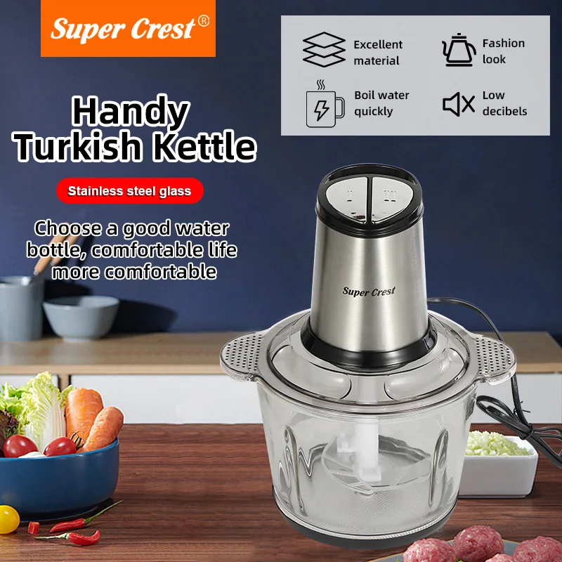 

Электрическая кухонная машина большой емкости, кухонная мясорубка, многофункциональная бытовая прозрачная визуальная мясорубка