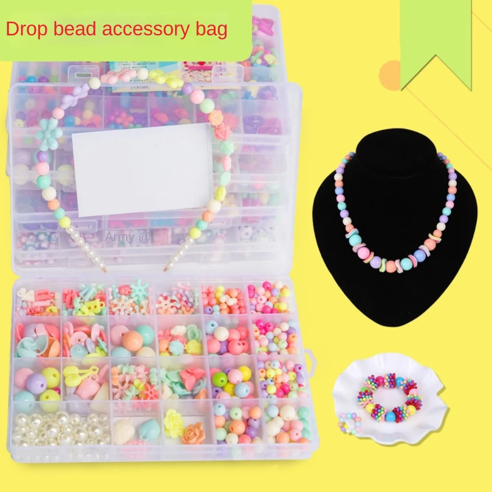 

DIY Toy Diy Children's Beaded Toys Beaded Handmade DIY Making Beads Kit Production Material Storage Box