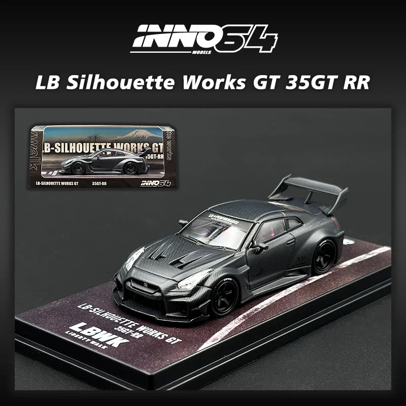 INNO 1:64 LBWK GTR R35 Super LB Silhouette 35GT RR Diecast Diorama Car Model Collection Miniature Toys