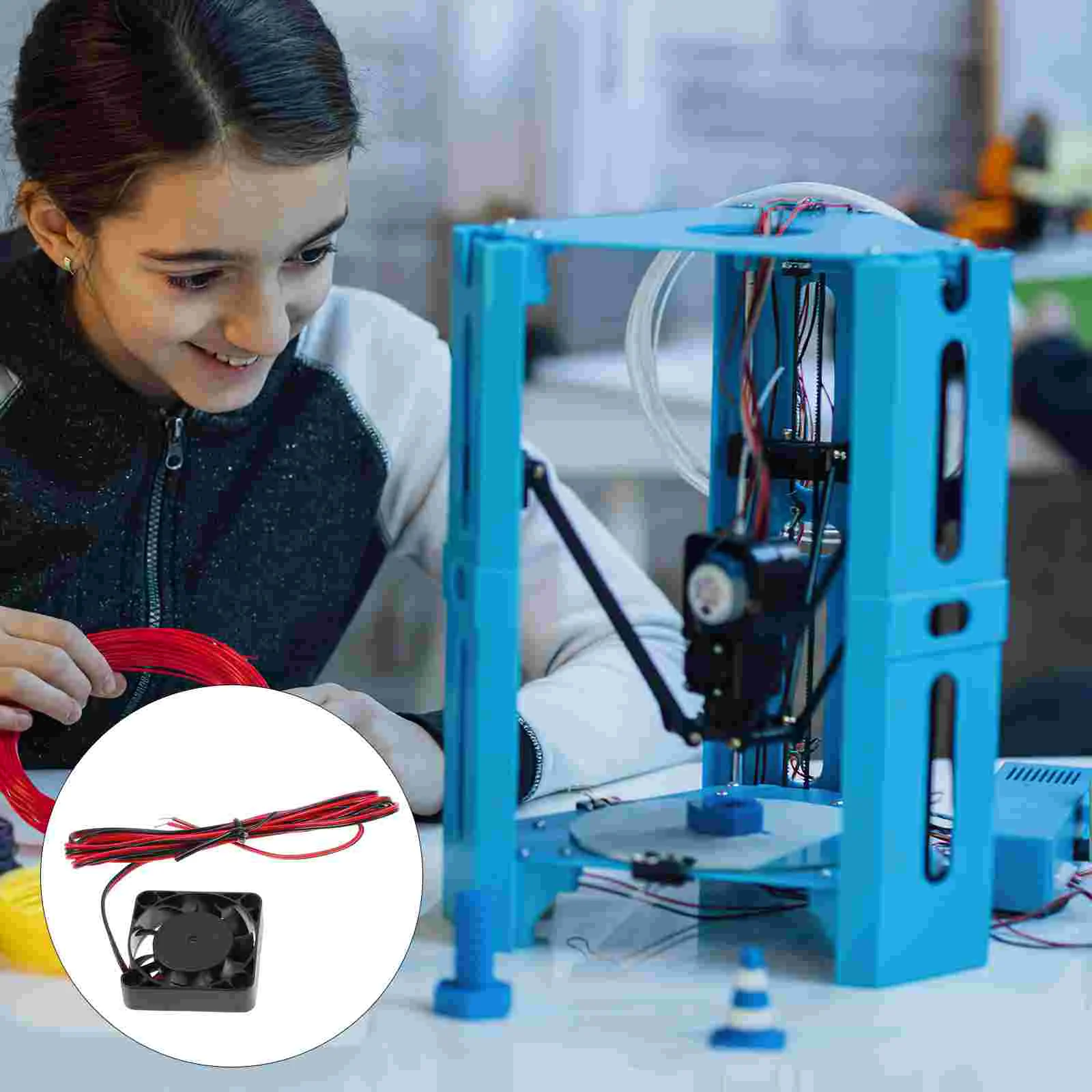 

2Pcs 12V 4410 Blow Fan Cooler Radial Cooling Fan Bearing Front Radiator 3D Printer Parts (Black) Blow Radial Cooling Fan
