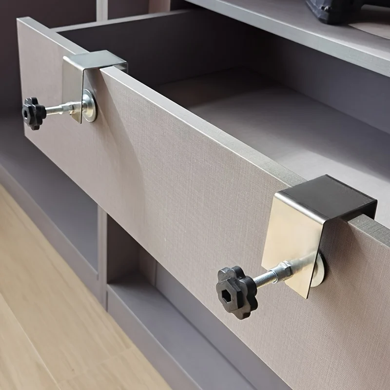 Two Pieces of U-Shaped Clamps, Drawer Installation Aids, Wood Board Clamping Tools, Woodworking Panel Clamps, Drawer Panel Deskt