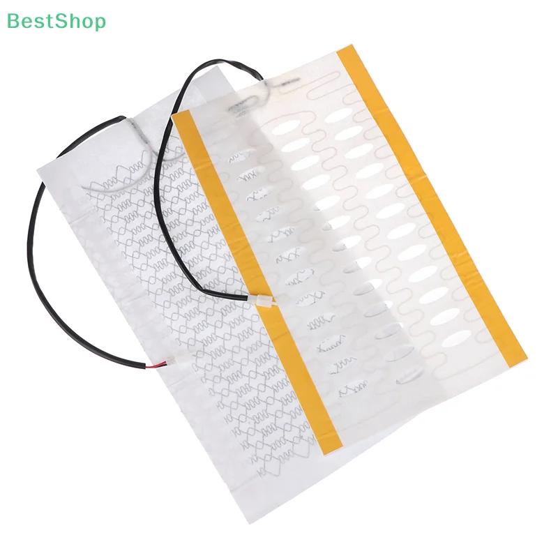 12V Carbon Fiber Heated Seat Heating Heater Pads Winter Warmer Covers Universal For Car