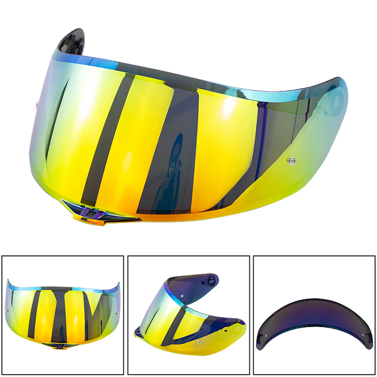 Motorcycle Helmet Lens Helmet Visor Anti-glare Windproof Anti-Fog Safety Lens Suitable for AGV K1 K3SV K5 Helmet