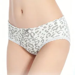 Women's Cotton Panties Mid-waist Plaid Printed Sheep Briefs Girls Cotton Antibacterial Cartoon Underwear Female Sexy Lingeries