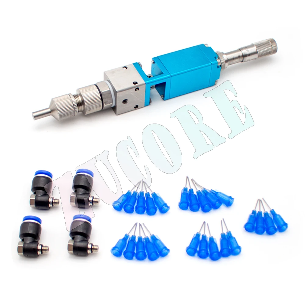 MY3510 Valve de pulvérisation de haute précision, pulvérisateur de colle, vanne de distribution, vanne d'atomisation à points, zone de Distance réglable