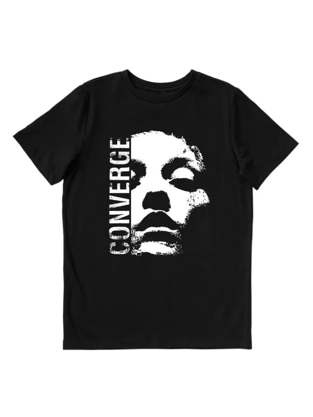Converge Band Schwarzes T-Shirt, lockere Passform, stilvolles Hemd, Sommer-Streetwear aus reiner Baumwolle, T-Shirt im Harajuku-Stil, Vintage-T-Shirt – Detail 3