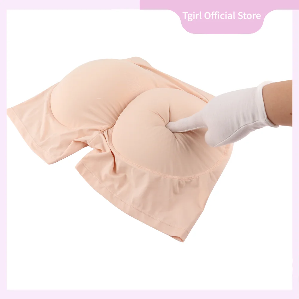 Tgirl Crossdresser Hip Padded Sexy Bubble Butt Enhancer Shorts Fake Ass Butt Lift Push Up Fake Panty for Shemale Sissy Cosplay