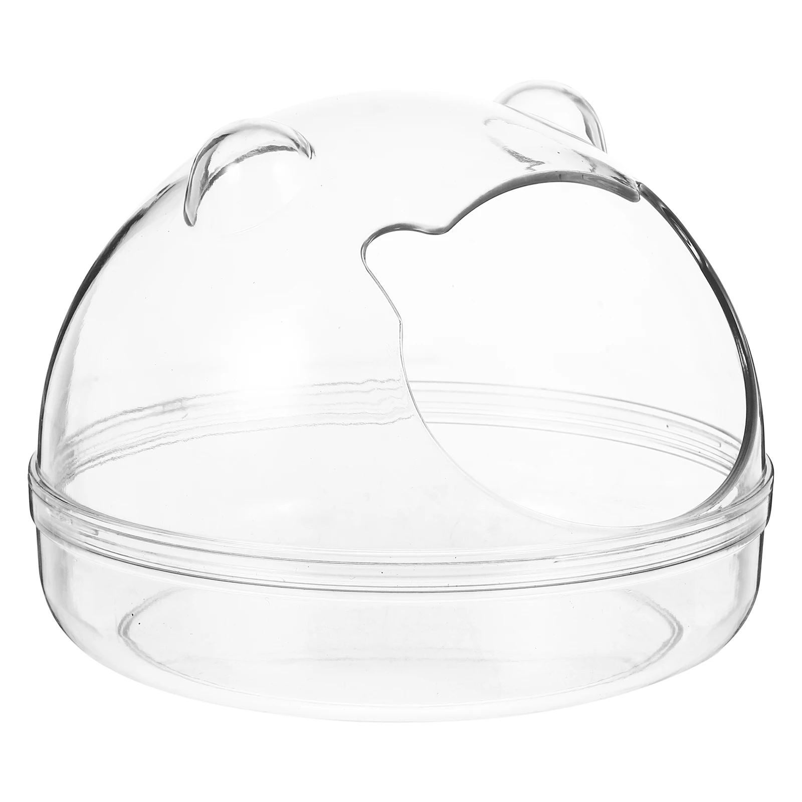 

Hamster Bath Room Transparent Small Pet Bathtub Anti-Slip Bottom For Sand Bath Washing Basin Guinea Pig Toilet Chinchilla