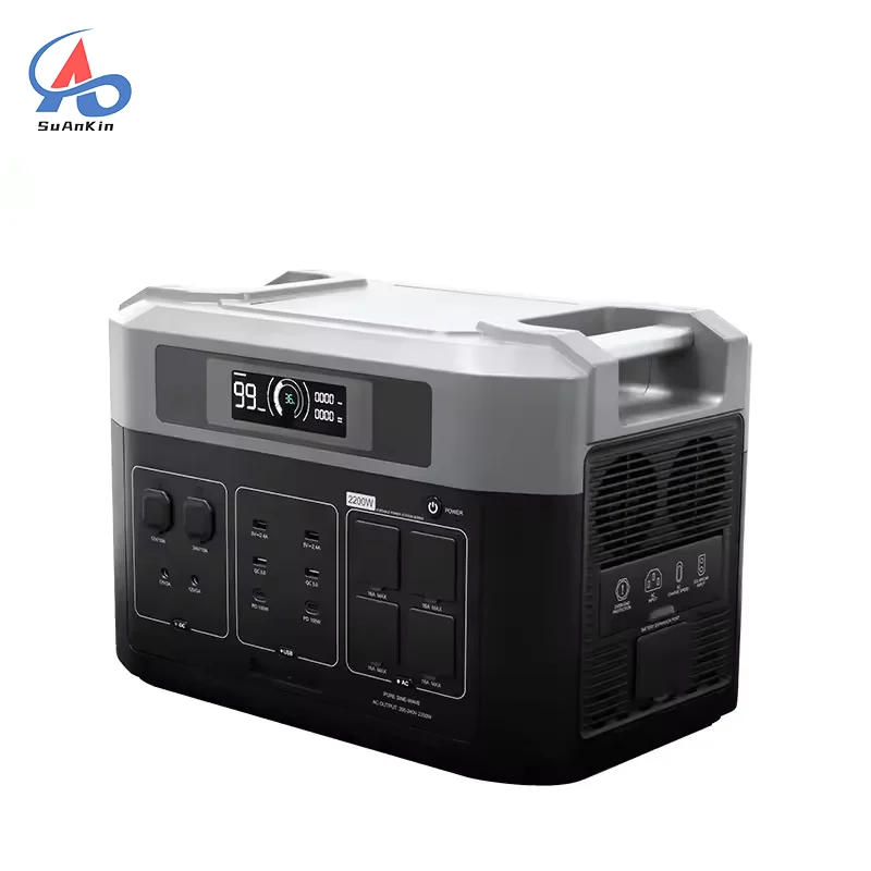 

SuAnKin 2200W 2048Wh Outdoor portable energy storage power station LiFePO4 battery Lithium battery battery backup