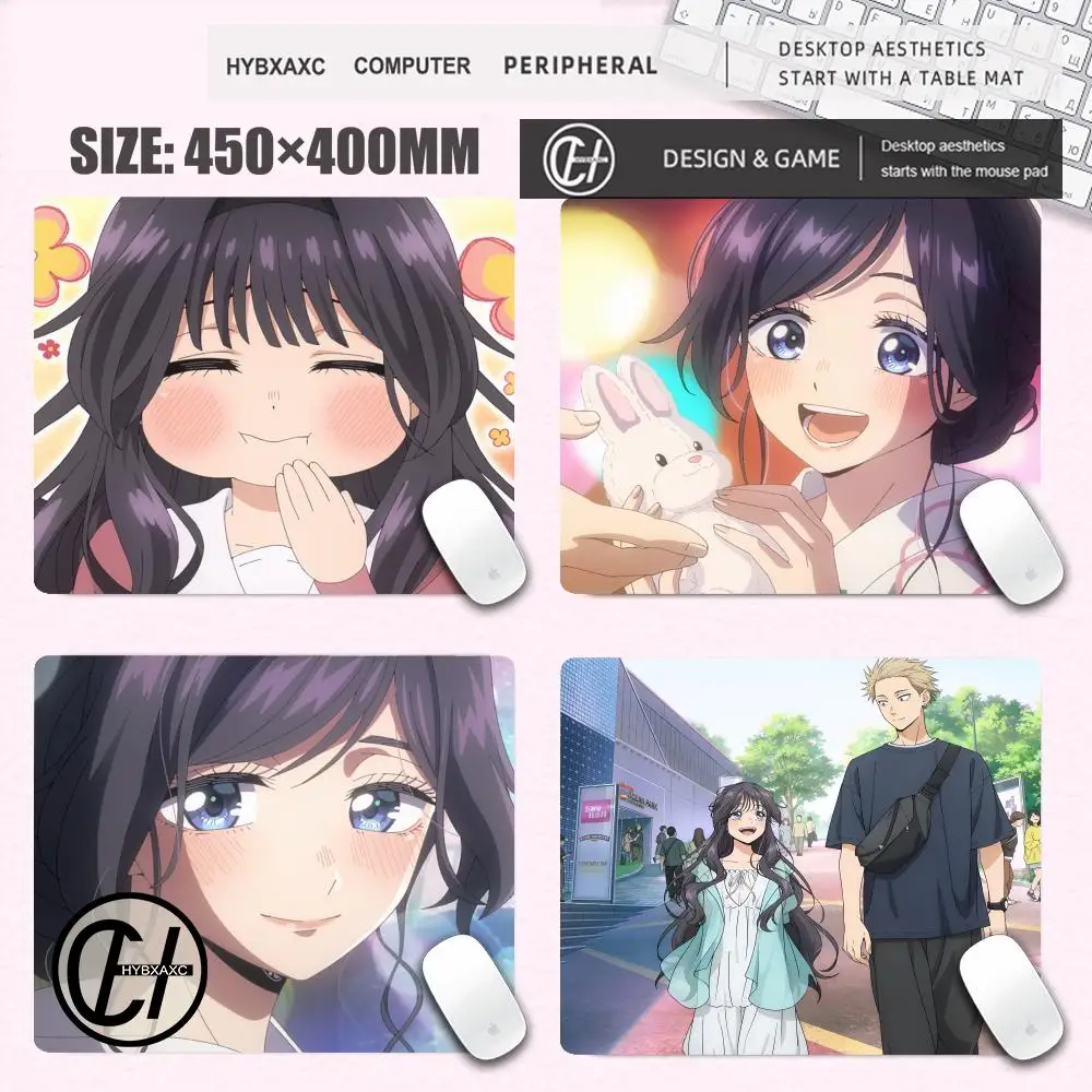 زهرة عطرة تتفتح مع كرامة Kaoruko Waguri ماوس الوسادة أنيمي ألعاب الكمبيوتر XS لعبة مكتب الملحقات لوحة المفاتيح