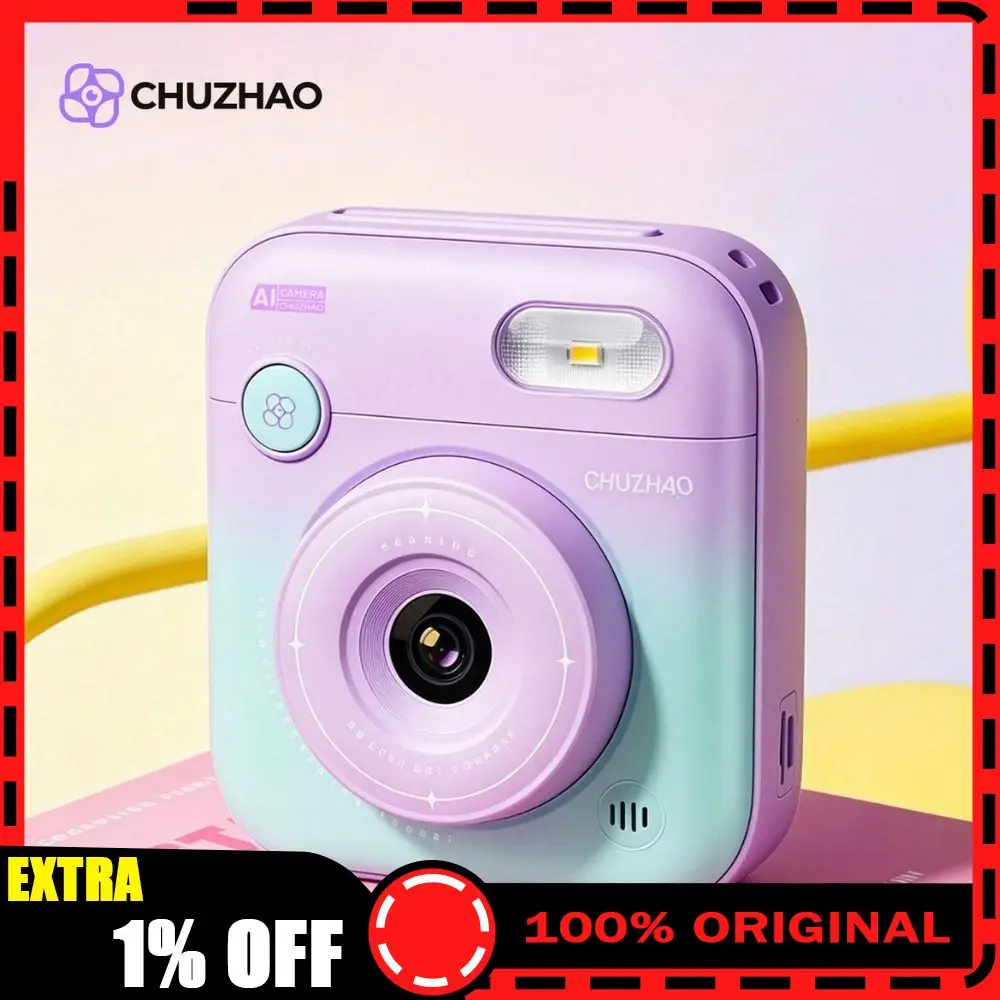 CHUZHAO X1 Instant Camera Prints Photos Directly 16GB Card Inkjet Digital Portable Small Camer Custom Girl Cameras Birthday Gift
