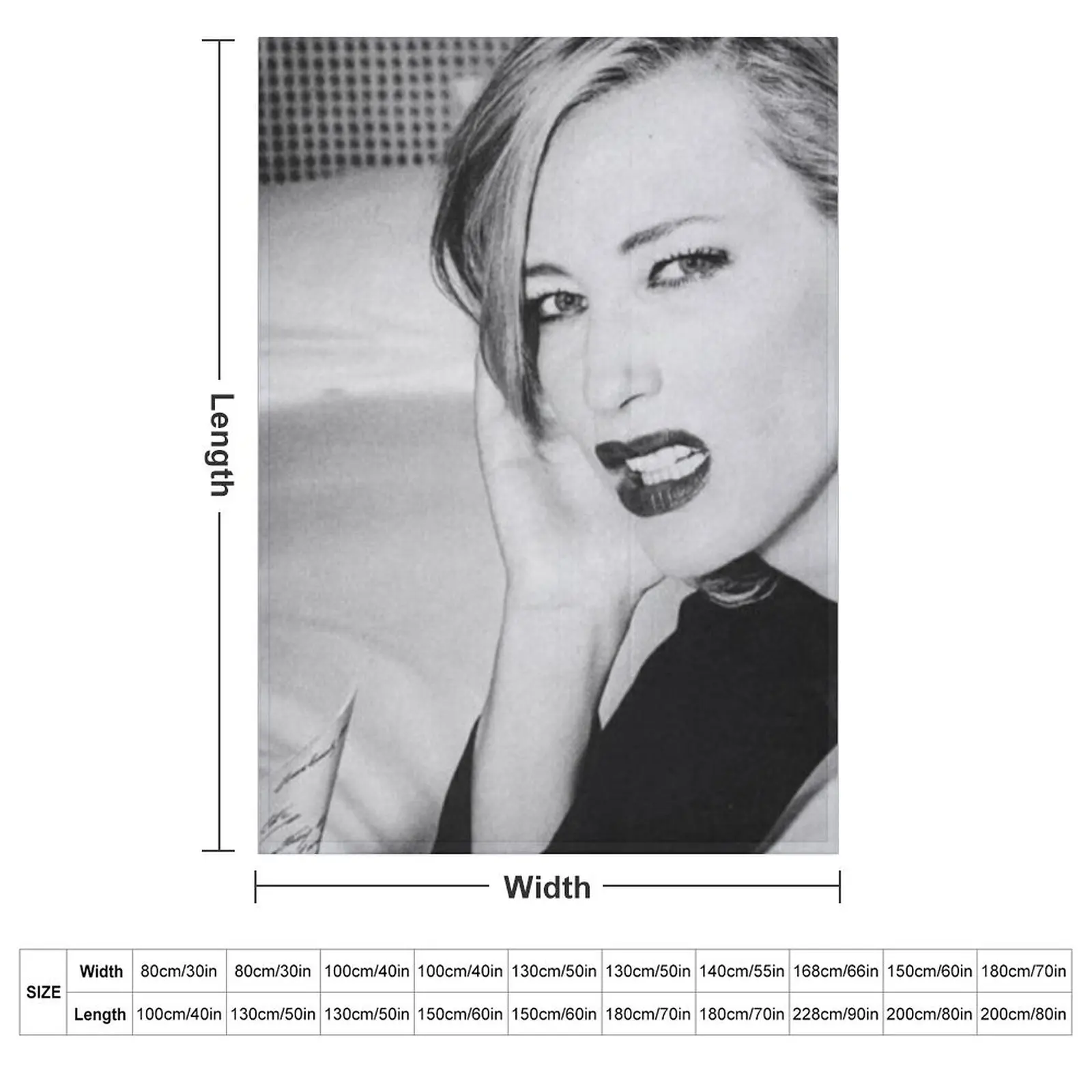 Cate Blanchett photoshoot Throw Blanket couch cozy soft plush fuzzy picnic outdoor blanket