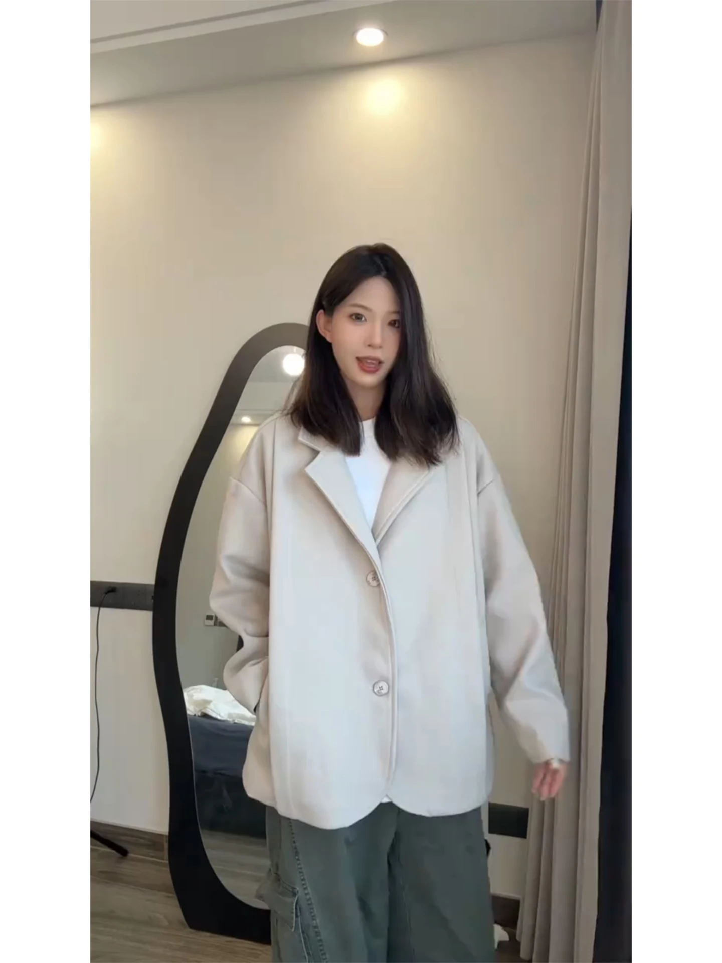 

Мужской шерстяной жакет цвета хаки, утепленный, осенне-зимний, в американском стиле, повседневный дизайн, верхняя одежда, детская одежда