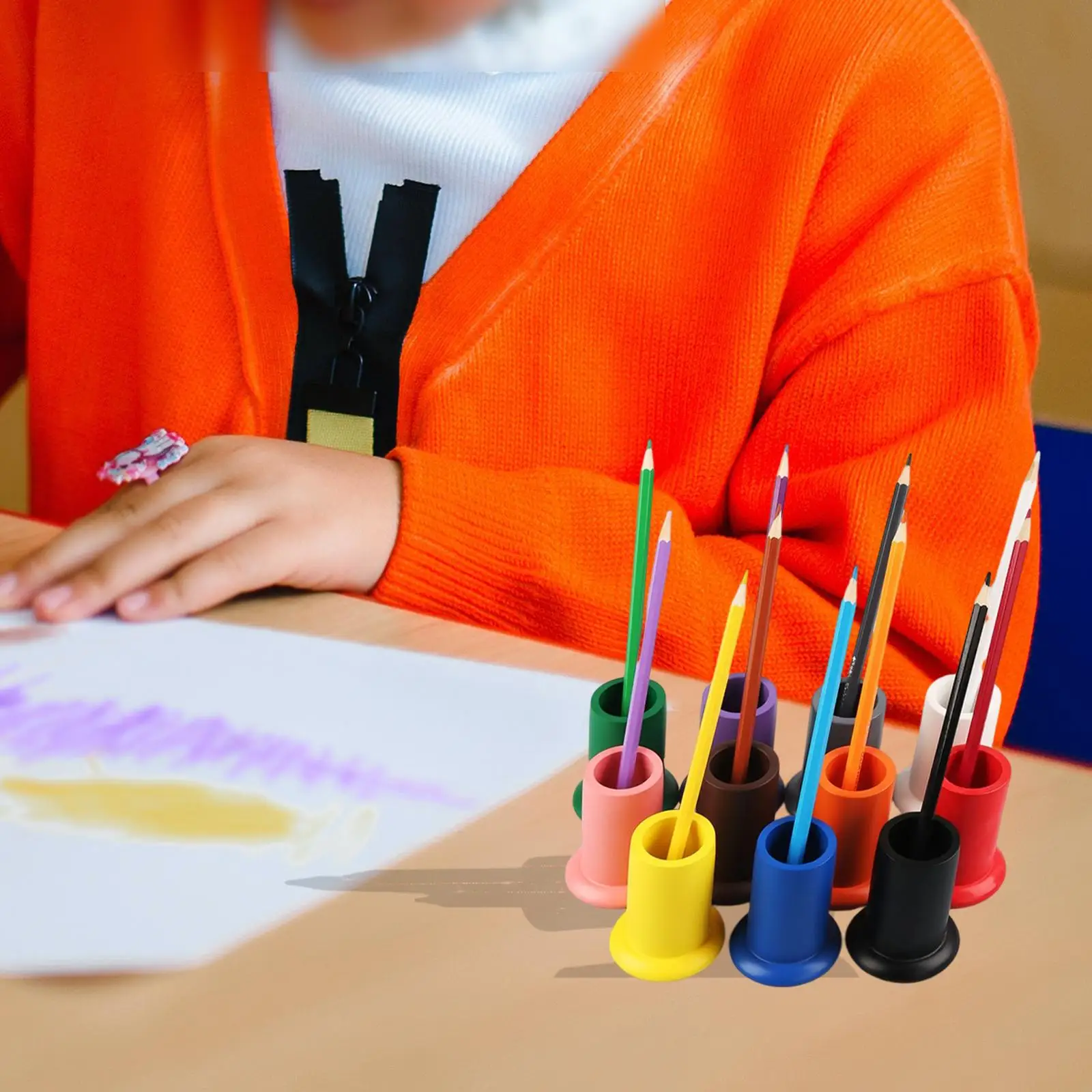 Montessori 11 portamatite colorato giocattolo educativo prescolare per i più piccoli