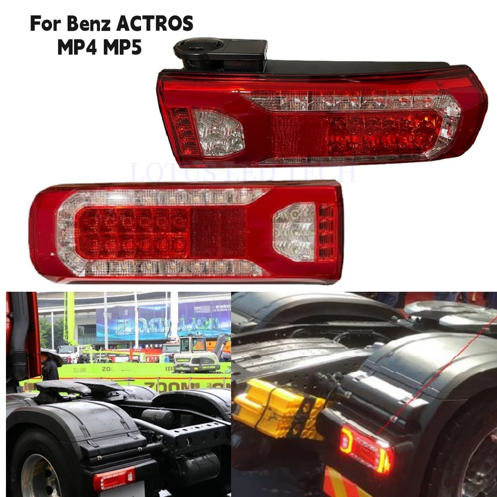 

LED Trailer Tail Light 0035441003 0035442103 For Mercedes-Benz Truck NEW ACTROS MP5 MP4 24V Rear Lamp