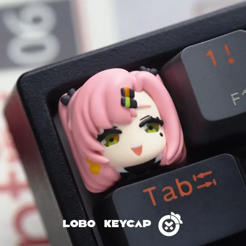 Zenless Zone Zero Keycaps Anime Nekomiya Mana Ellen Joe Alexandrina Hars Kawaii Aangepaste KeycapFor Mechanische Toetsenbord Geschenken