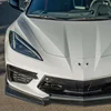 Für Chevrolet Corvette C8 2020 2021 2022 2023 Frontschürze Lip Spoiler Diffusor Splitter Carbon Look Auto Zubehör 2