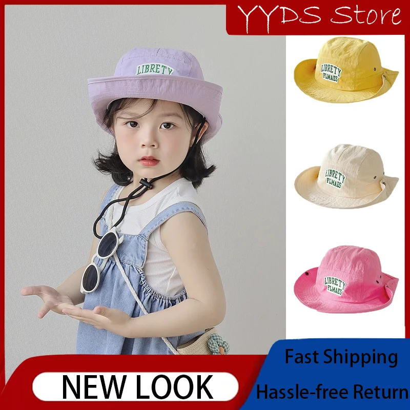 Children Quick-drying Fisherman Hat Spring and Summer Large Brim Thin Breathable Boys and Girls Baby Outdoor Mountaineering Cap