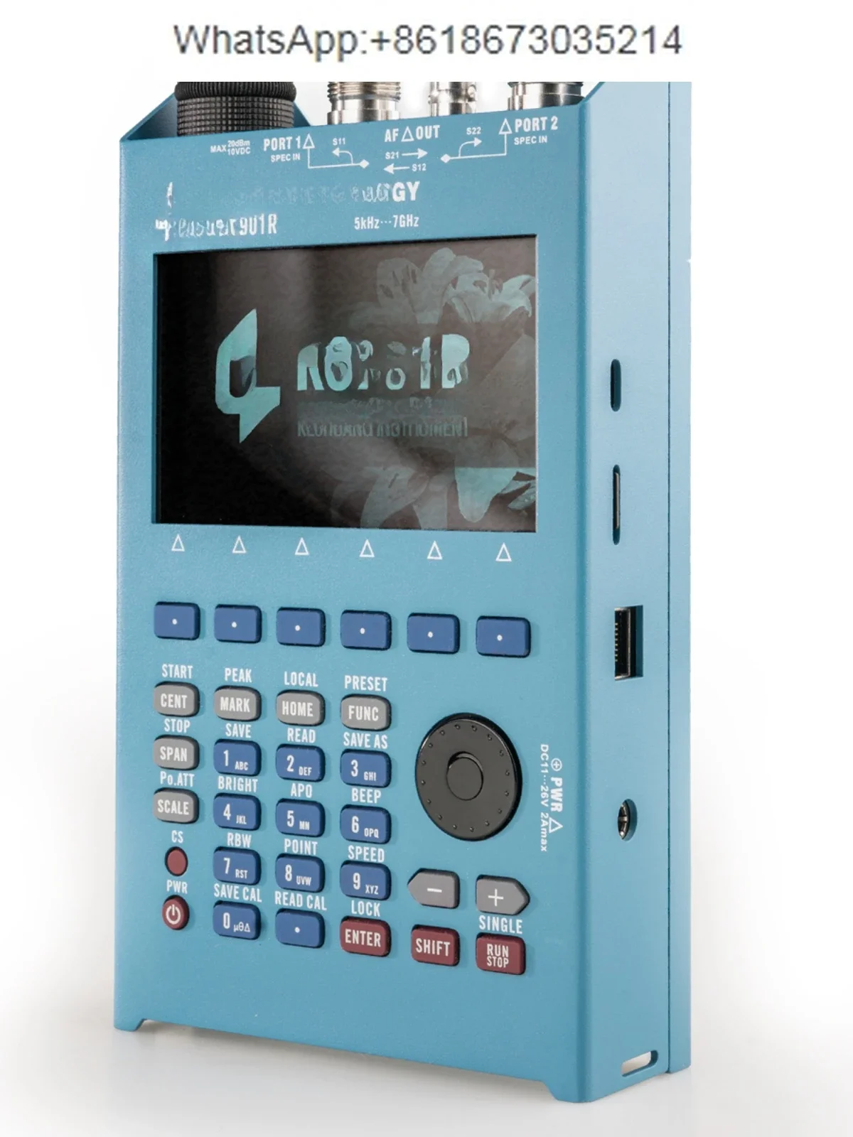 KC901R Vector Network Analyzer 7GHz Handheld Antenna Analyzer Spectrum Signal Source Field Strength Fault Location