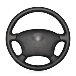 Braid on the Steering Wheel Cover for Toyota Land Cruiser Prado 120 2004-2009 Land Cruiser 1995-2007 Tampa do volante do carro