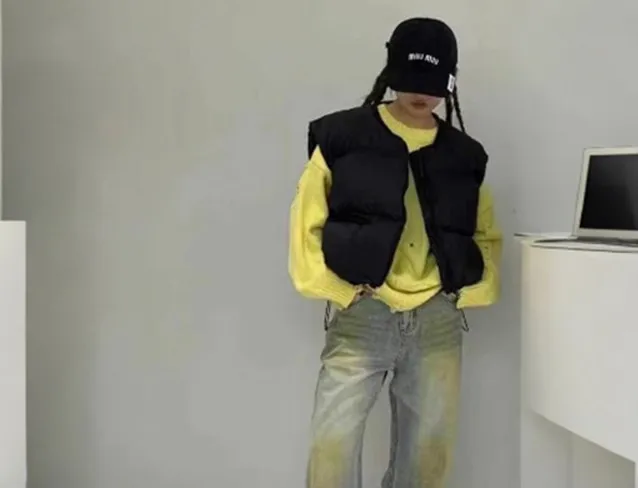 سترات الصدريات صدرية نسائية سميكة للمرأة 2025 الصيف الكروشيه محبوك الدانتيل متابعة سليم Ulzzang مخرمة كلوبوير مرنة OL #4