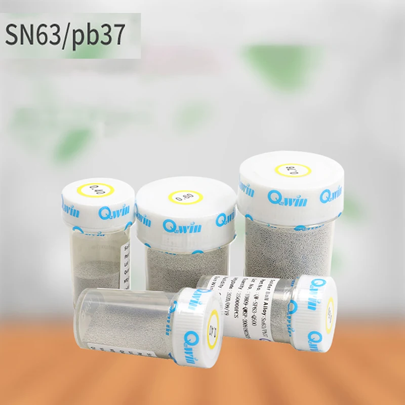 250,000Pcs/Bottle Tin Balls BGA Leaded Solder Balls 0.2/0.3/0.45/0.6/0.76mm Chip Repair Tin Beads Sn63 Pb3 Unleaded  Ball