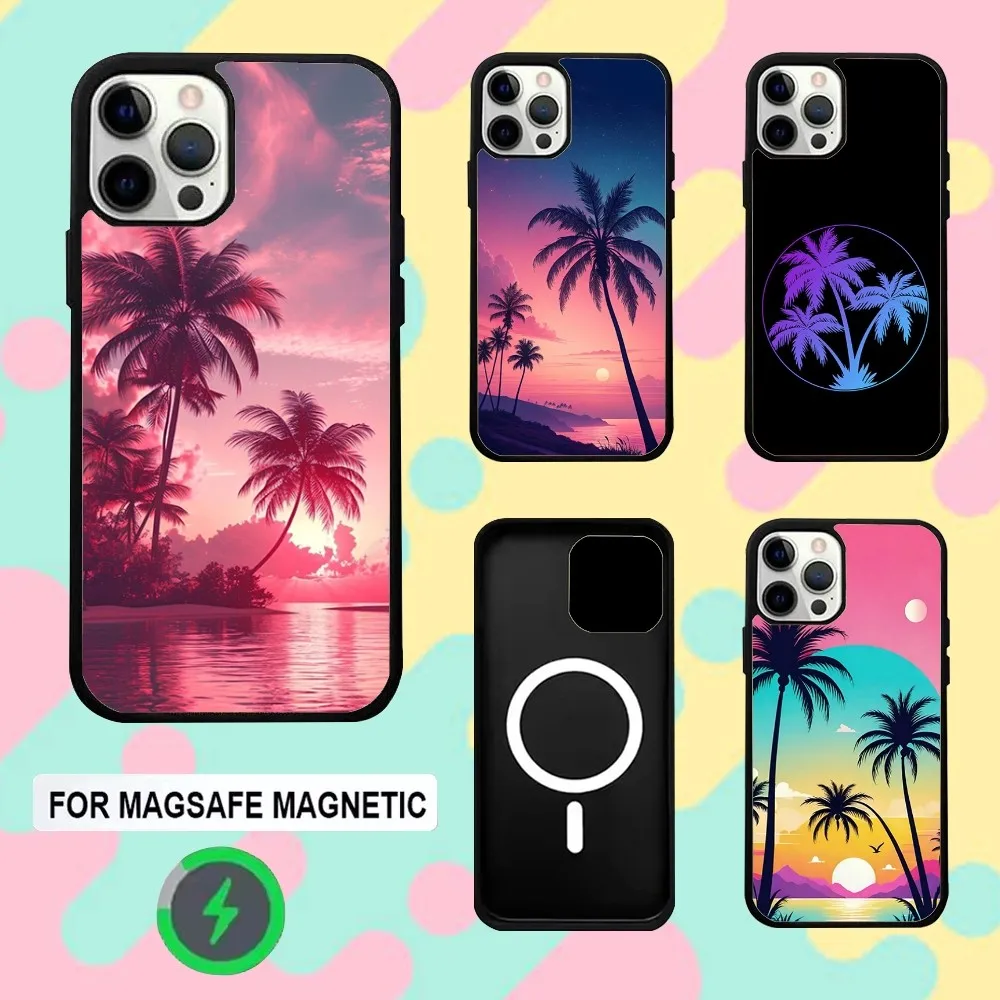

Coconut Palm Tree Phone Case For iPhone 16e,16,15,14,13,12,11,Plus,Pro,Max,Mini Magsafe Magnetic Wireless Charging