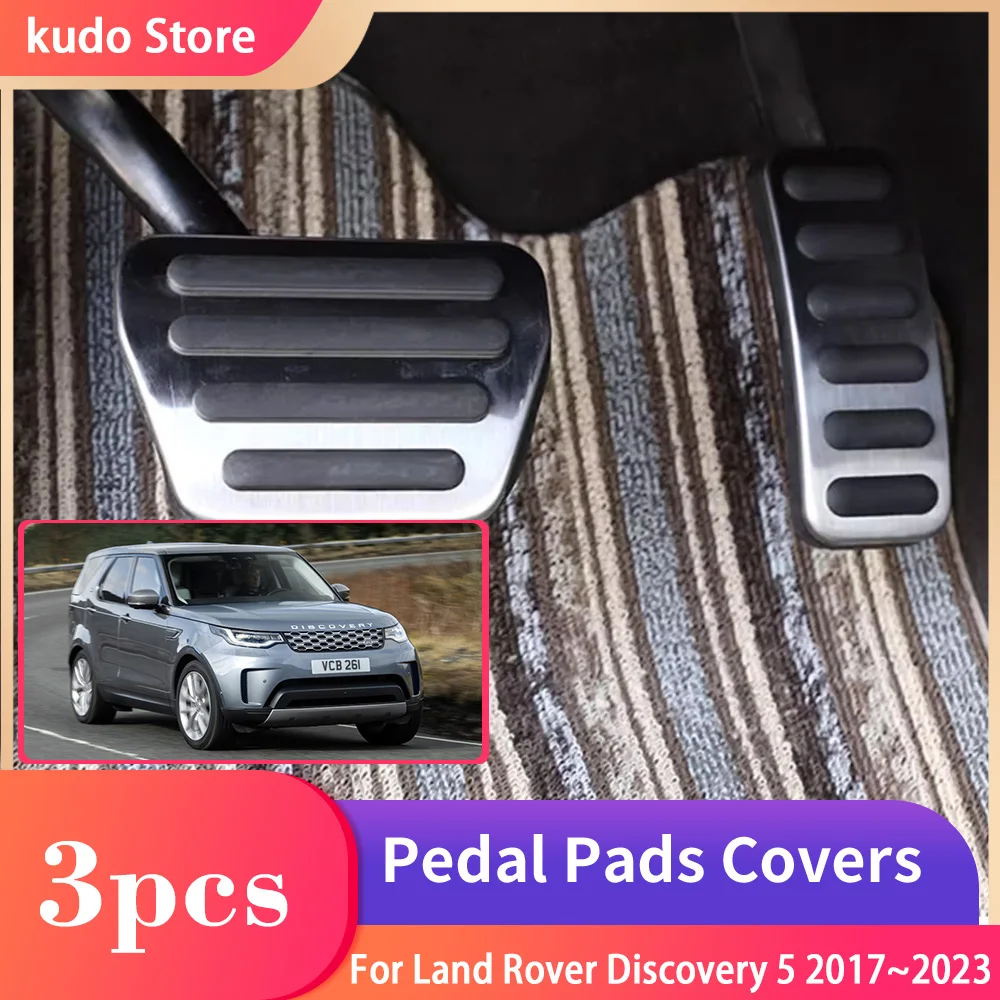 

Car Brake Foot Pedal for Land Rover Discovery 5 L462 2017~2023 Accelerator Cover No Drilling Alloy Tray Interior Parts Acessorie