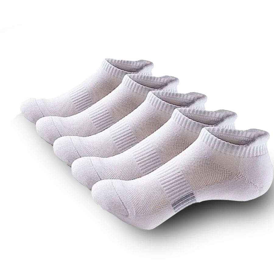 

5/10 pairs of men's and women's mesh breathable socks and ankle length, suitable for casual wear such as running, cycling, etc