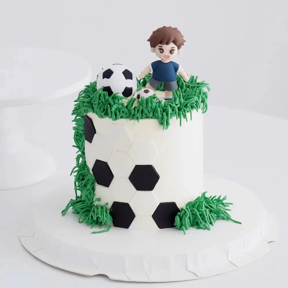 Kuchendekorationen für Kinder, Fußball, Basketball, Kuchendeckel, Sportthema, Geburtstagsparty, Gastgeschenke für Babys, Jungen und Mädchen – Detail 2