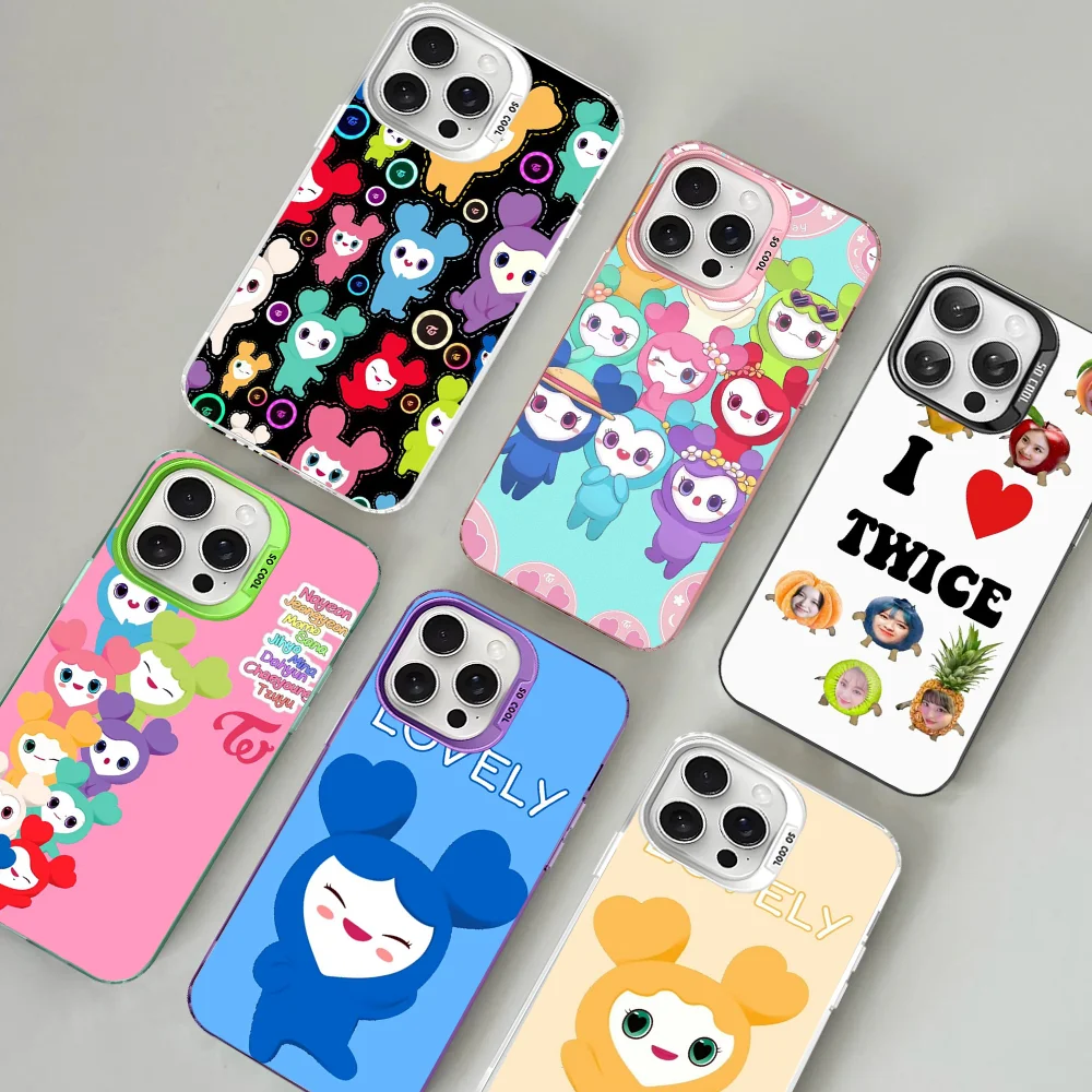 KPOP Girl T-TWICE Phone Case For IPhone 16 15 14 13 12 11 Pro Max X XR XSMAX 8 7 Plus Matte Shockproof Back Cover