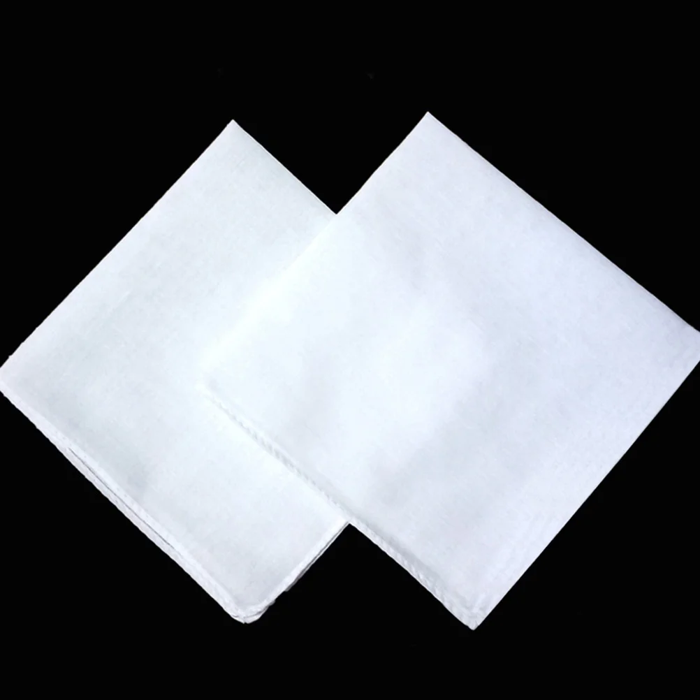 5 قطعة منديل قطن مادة نقية بيضاء سهلة التنظيف جافة DIY بها بنفسك اليدوية Noserag البصرية الحرفية منديل قطني #5