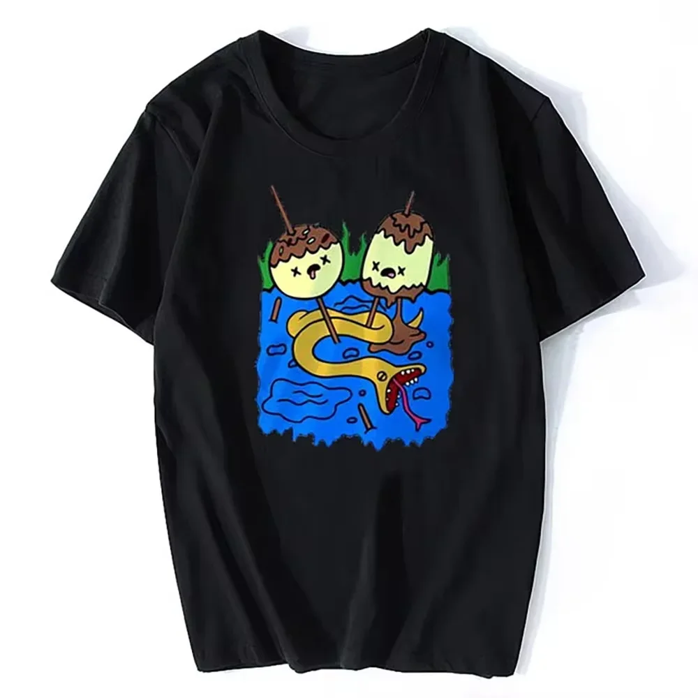 Summer Men's Clothing Rock Chewing Princess Casual Cotton T-Shirt Adventure Time T-shirt Funny Marceline Gift Fashion