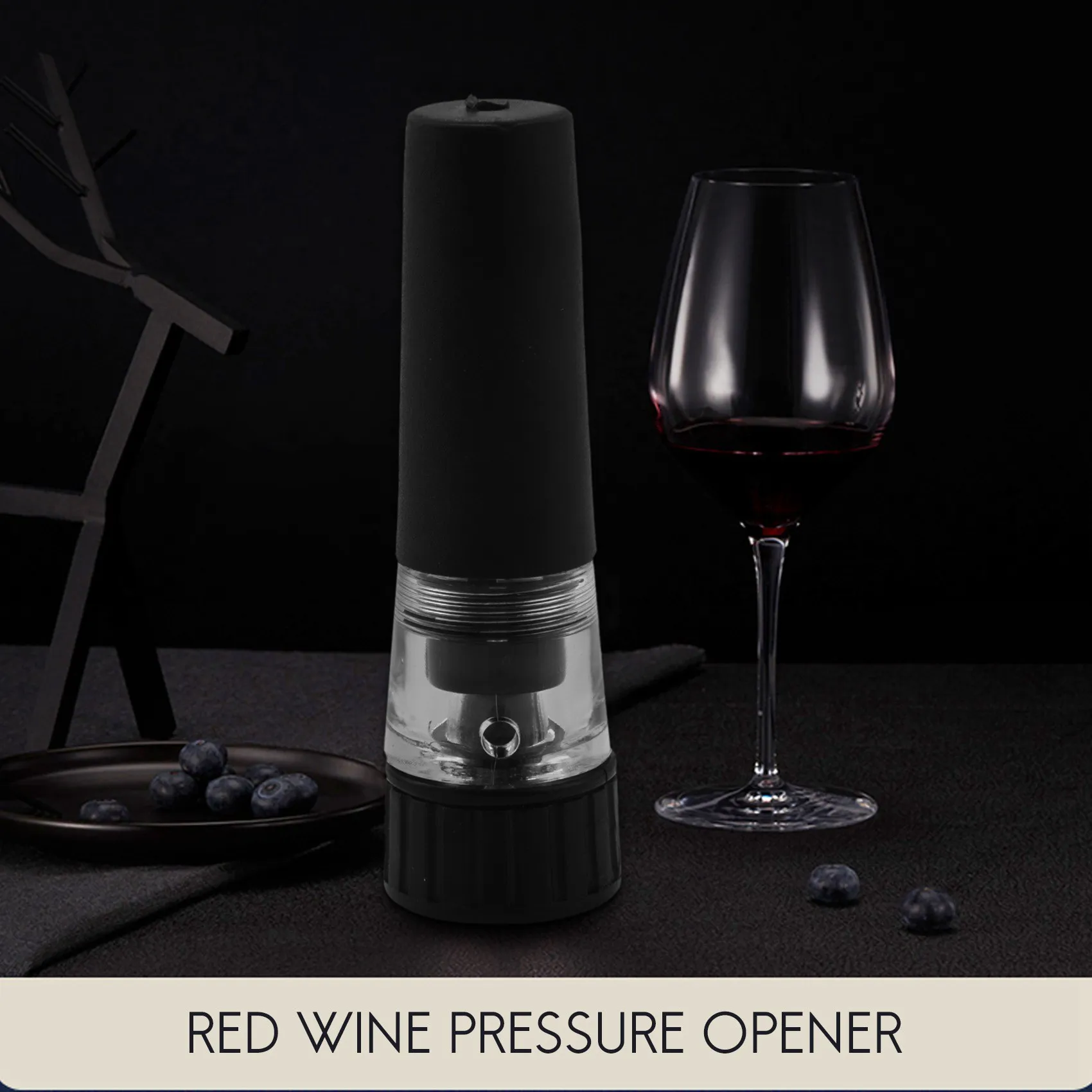 공기 압력 펌프 병따개 세트, 와인 오프너 키트, 진공 스토퍼 및 와인 푸어러 도구 포함, 선물 상자, 4 개