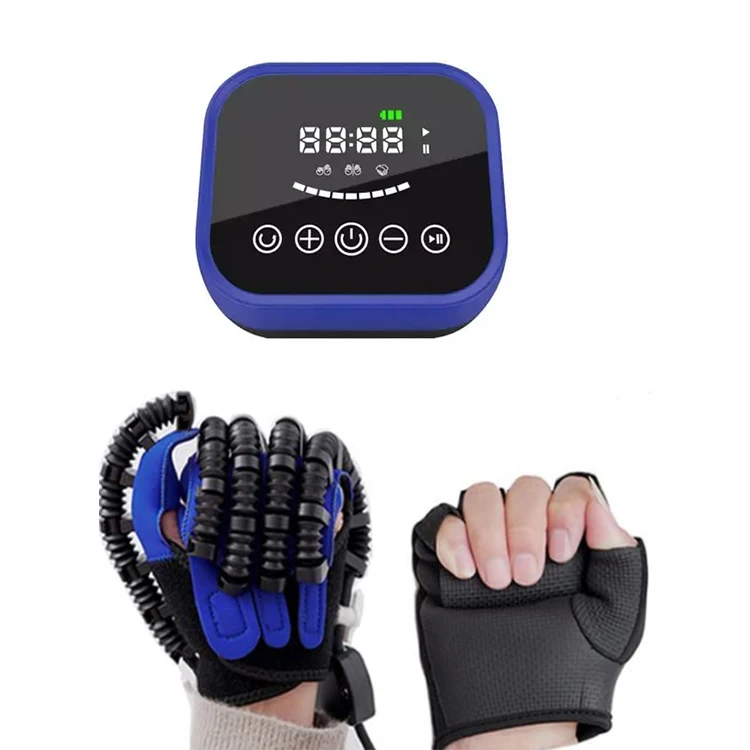 Hemiplegia Spasticity Finger Rehabilitation Trainer, Rechargeable Hand Exerciser, Timing Control, Massage for Stroke Recovery
