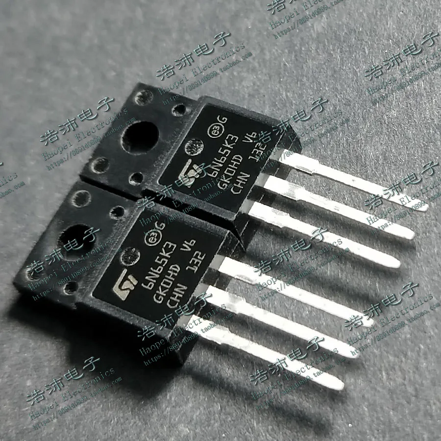 

30PCS/6N65K3 STF6N65K3 spot N-channel field-effect transistor 5.4A/650V TO-220F