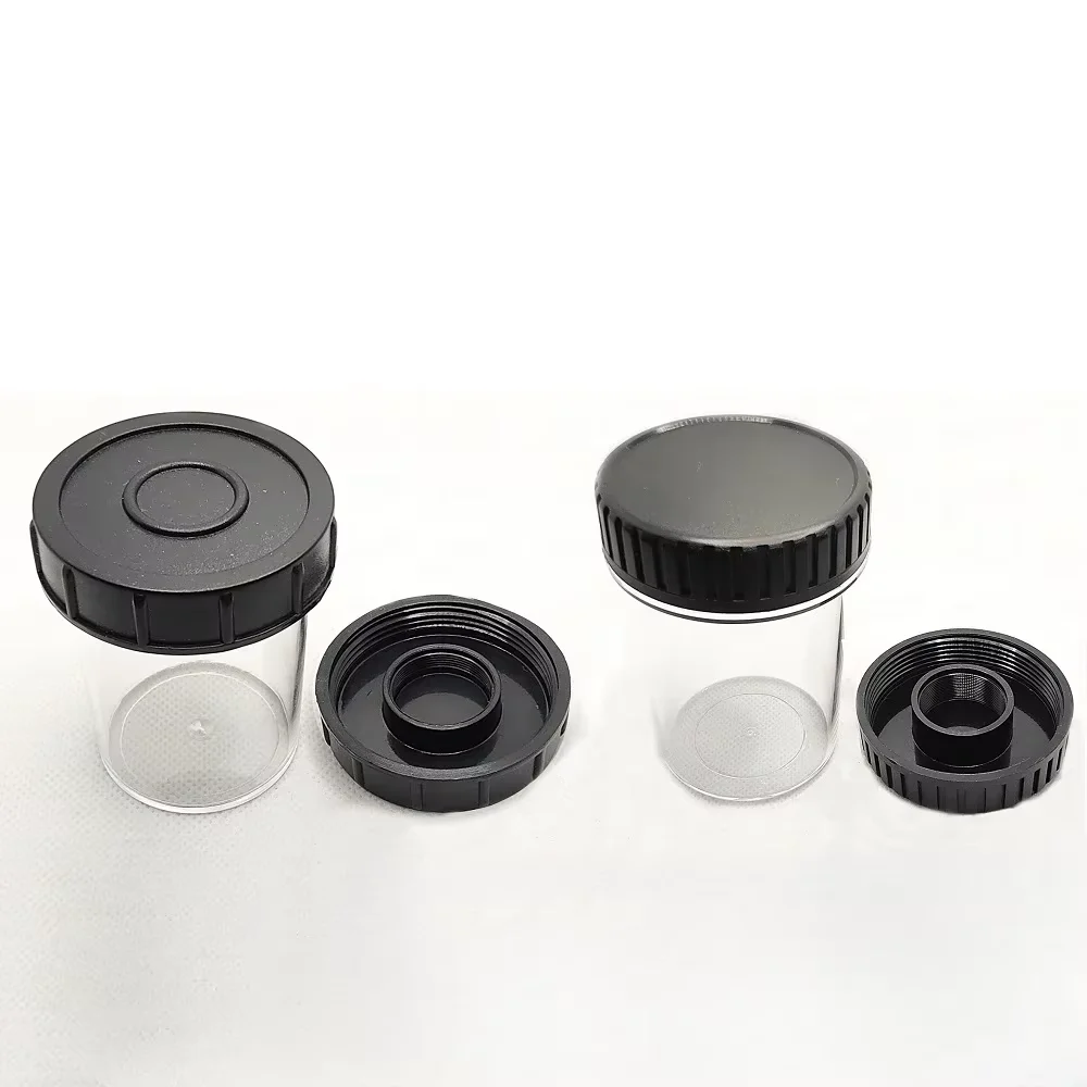 2PCS Microscope objective case RMS/M25/M26/M27/M32/M35 Objective case Dustproof storage case Mitoyo box