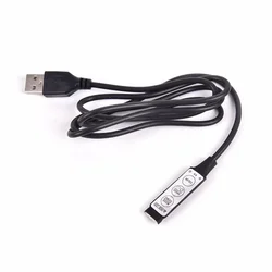 1 sztuk/zestaw 3Key-Mini-USB 5V kabel LED RGB kontroler ściemniacz pilot dla 2835 5050 3528 taśma RGB światła SMD Lights