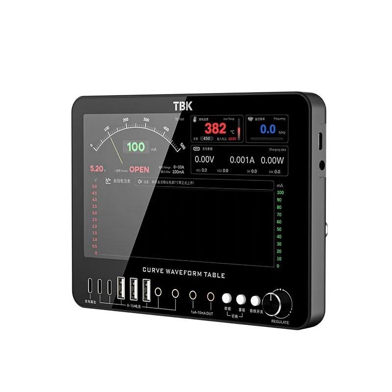 TBK D7 Curve Ammeter Vehicle Key Frequency Measurement Simple Oscilloscope Diode Charging Detection Meter Phone Repair Tools