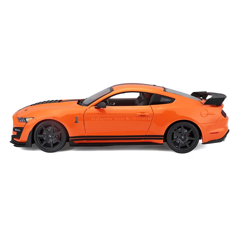 Maisto 1:18 2020 Ford Mustang Shelby GT500 orange Brand Alloy Car Model Static Die Casting Model Collection Gift Toy Gift Giving