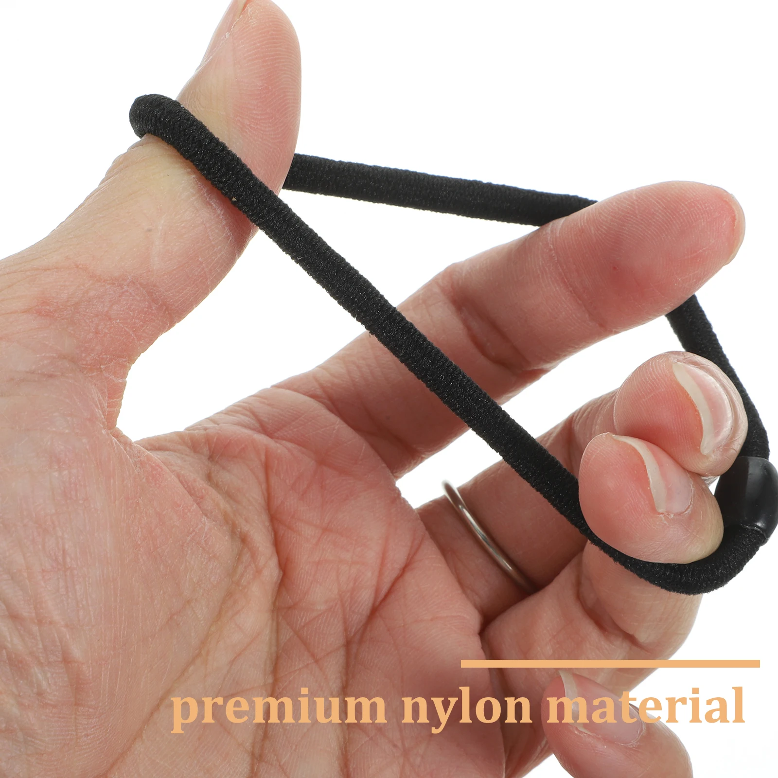 

100pcs Elastic Ties For Women Girls Ponytail Holders Nylon Stretchy Elastics Styling Accessories Wrist Bracelet For Thin Thick