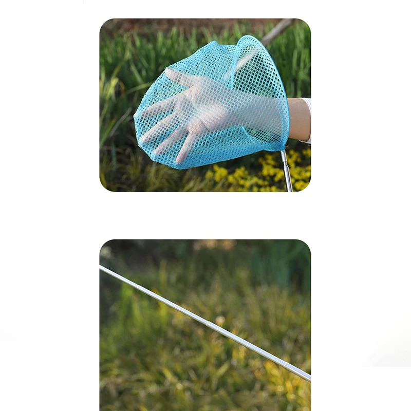 1 قطعة شبكة صيد قابل للسحب لصيد الحشرات فراشة اليعسوب في الهواء الطلق الصيد صافي متعة لعبة اللعب شبكة أرضية للأطفال